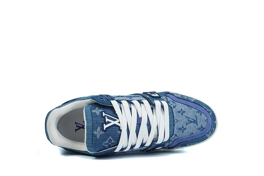 PK god Louis Vuitton LV Trainer Monogram Denim retail materials ready to ship